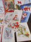 Lot Of 22 vintage Used Holiday Christmas Greeting Cards