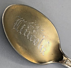 Lincoln   American Indian Sterling Silver Souvenir Spoon  5 3 8 