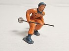 Lot Of 6 Vintage Barclay Lead Winter Toy Figures Skating Sledding Etc   