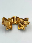 Vintage Estee Lauder Solid Perfume Metal Compact  Bow