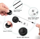 2 Pack Retractable Badge Holder Reel W  Belt Clip For Id Cards Black