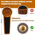 4 Pcs Wooden Chalkboard Beer Tap Handle For As Shown In Pictures  Brown