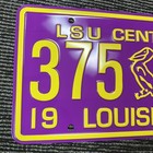 1960 Louisiana License Plate Lsu Centennial Replica 