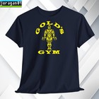 Gold s Fitness Gym T-shirt Logo Black gray blue red white S To 5xl Made In Usa