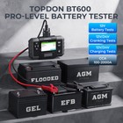 Topdon Battery Tester Cranking Charging System Battery Analyzer With 12v Printer