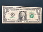 Error - Almost Solid Right  star  Note - 2017   1  one Dollar  Over Inked