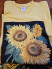 Vtg Handmade Sunflower Square Dance Skirt  Shirt Outfit  Belt   Matching Bolo