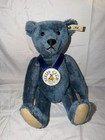 Antique Steiff Pair Blue Rare Teddy Bear 1908 Replica   Mini Teddy 1994 Coa Tag 