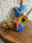 Fisher-price  pull-a-tune  Bluebird queen Buzzy Bee Pull Toy  Lot Of 2