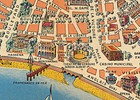 Pictorial Map Of Nice France Home Office Wall Art Poster History