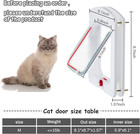 Pet Door For Cats And Dog Cat Flap Door Interior Exterior Cat Weatherproof Pet 4