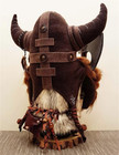 Viking Warrior Gnome Doll - Handcrafted Nordic Decor For Fall And Halloween