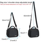 Digital Camera Shoulder Bag Crossbody Padded Waterproof Case For Slr Dslr Canon