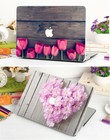 Rubberized Unique Design Cut-out Hard Case  kb Cover For New Mac Macbook Pro Air