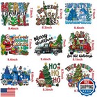 9 Sheets Christmas Iron On Transfers For T-shirt Christmas Iron On Patches He