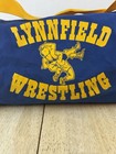 Vintage Lynnfield  Ma Wrestling Duffel Gym Athletic Bag Company Blue Yellow