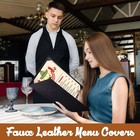Prestine Menu Covers Made Of Premium Faux Leather 10-pack 4 25  X 11  8 Views