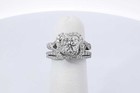 1 71ctw Diamond Wedding Set In 14k White Gold 7 3 Grams Size 4 Eb1125ixzdu