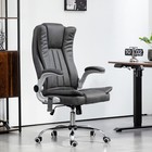  Massage Desk Chair  Vibrating Heated Computer Chair With Swivel Wheels  H