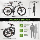Outroad Outdoor Camping Garden Patio Outroad 26 Inch Folding Mountain Bike 21