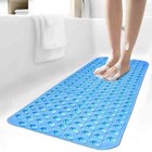 Extra Large Bath Mat Non Slip Bathtub Anti Mold Strong Suction Rubber Shower Mat