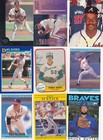 Atlanta Braves Lot Of 40 Different Vintage Star Baseball Cards