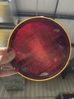 Vintage 8 3 8 Macbeth Evans Red Glass Traffic Signal  Lense Diffusing
