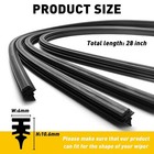 8 X Pcs Universal 28  Car Bus Silicone Frameless Windshield Wiper Blade Refills