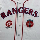 Vintage 80s Texas Rangers Baseball Jersey Shirt Rogers  37 Coke Texaco Size Xl