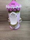Exc Disney Store Rapunzel Princess Tower Coin Bank Piggy Bank Pink And Gold