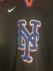 New York Mets Nike Hockey Jersey Big Ny Logo Blue Orange Black Mlb Men   s Xl