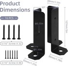 16pcs Adjustable Post Base Bracket Fit 1 5x1 5  2x2  2x4  4x4 Post Deck Post
