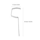  2pcs Sturdy Rain Gutter Rack Rain Gutter Support Iron Gutter Roof Bracket