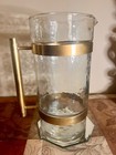Bleeker Style Bar Martini  water Pitcher Clear With Gold Handles