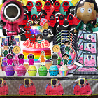 Squid Games Tableware  Party Supplies Birthday Decoration Balloon Banner Theme