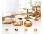 Jalancy Set Of 9 Cake Stands Metal Cupcake Stands Multiple Towers Gold