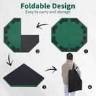 48  Portable Poker Table Top Foldable Board Game Mat With Chip Trays Cup Holders
