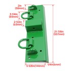 Bolt-on Grab Hooks  D Rings 2  Receiver All-in-one For John Deere 1025r Tractor