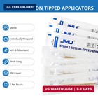 Jmu Sterile Cotton Tipped Applicators 3   200 Count Sterile Cotton Swabs