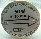 Bird 43 Thruline Wattmeter Element 50w 50h 2-30mhz