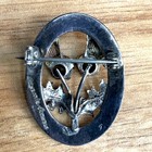 Vintage Wbs Ward Brothers Sterling Silver   Citrine Scottish Thistle Brooch