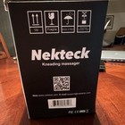 Nekteck Shiatsu Kneading Massager W  Heat Back neck shoulder 8-head Lms-801