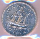 Canada George Vi Silver Dollar 1949 - Iccs Ms-63