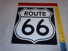 Vintage United States Route 66 Us Road 12  Porcelain Metal U S Gasoline Oil Sign