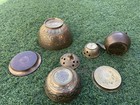 Joblot 6 Collections Of Islamic Antique Brass Collectibles Possibly C19th
