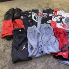 Lot Of 21 Boys Clothes Nike  Air Jordan  Adidas  Puma Youth Medium Windbreaker