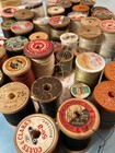 100 Vintage Wooden Thread Spools