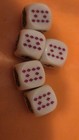 Vintage - Poker Dice - Poker Game Dice 5-piece Set