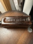 Mrs s a allen s Worlds Hair Restorer New York Amber  1870s Applied Lip Bottle