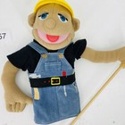 Vintage Melissa And Doug Construction Worker Puppet Toy Arm Rod Harry Beamer